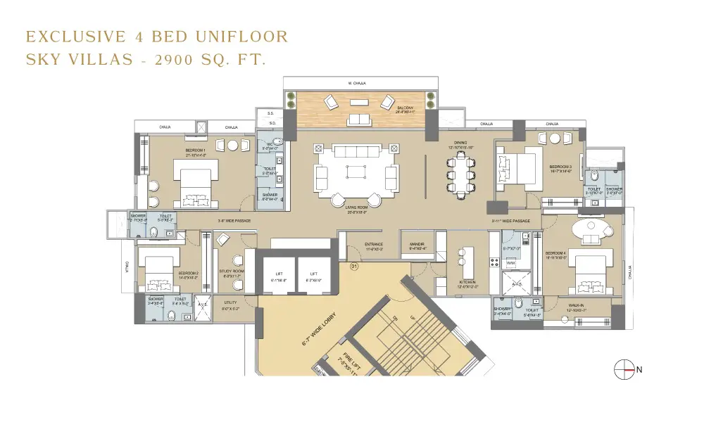 Techno Aakasa Worli Floor Plans (1)