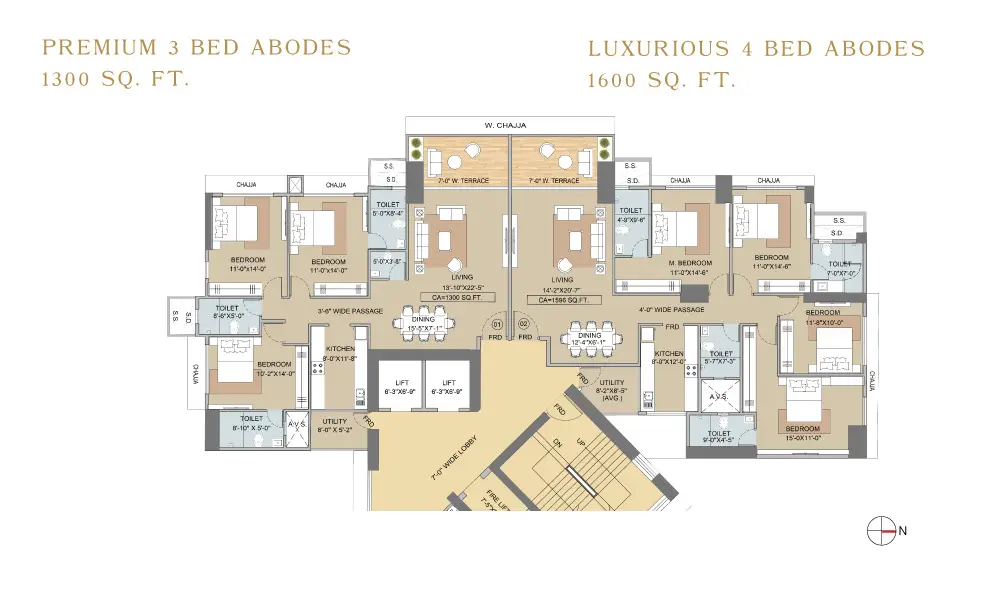 Techno Aakasa Worli Floor Plans (2)